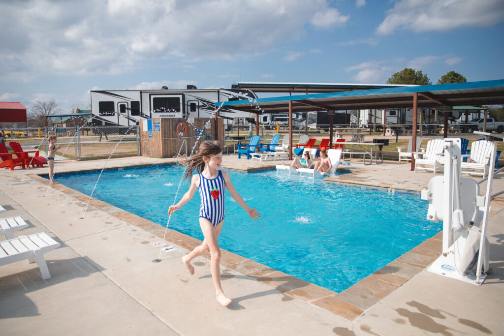 Pool Time at Gods Country RV Resort