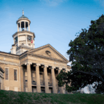 Front Facade of The Old Courthouse in Vicksburg, MS - a must-see Vicksburg attraction