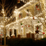 Home decorated for the holiday season as part of the 2025 Vicksburg holiday events