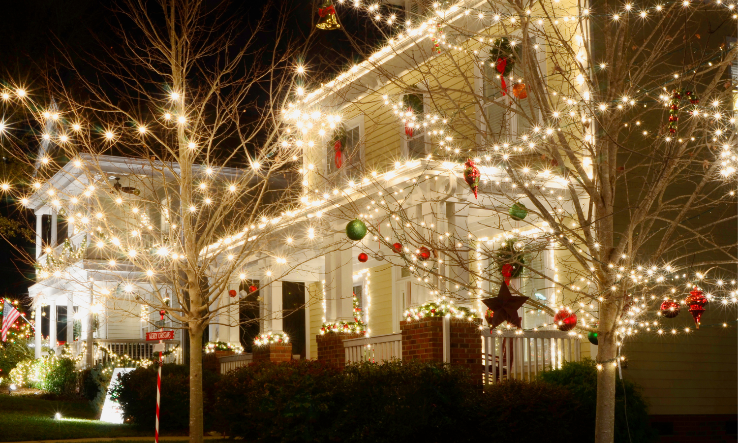 Home decorated for the holiday season as part of the 2025 Vicksburg holiday events