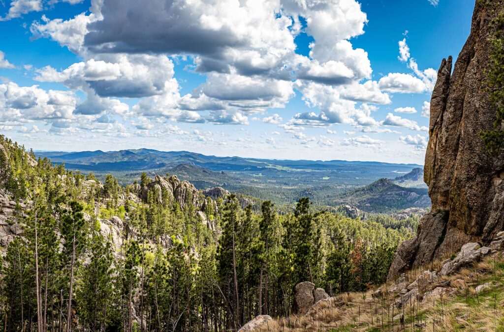 Views from the Needles Highway in the Black Hills of Hermosa, South Dakota.