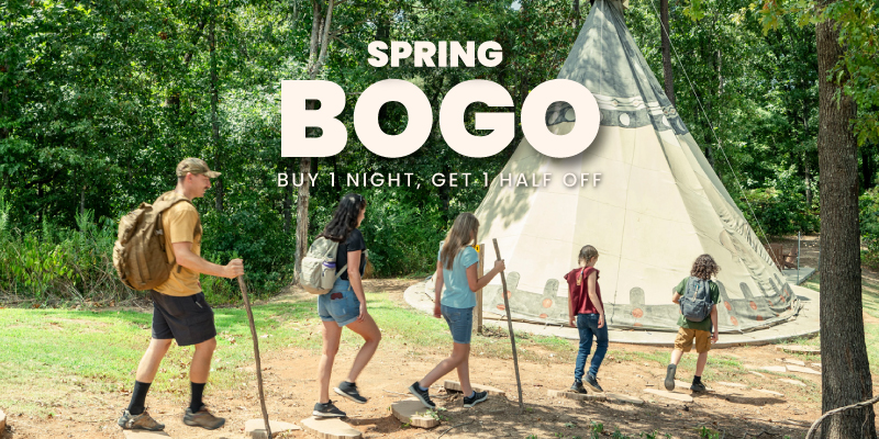 Spring BOGO Sale - Buy 1 Night, get 1 half off.