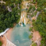 An Aerial View of Turner Falls just minutes from Ardmore Lakes RV Resort.