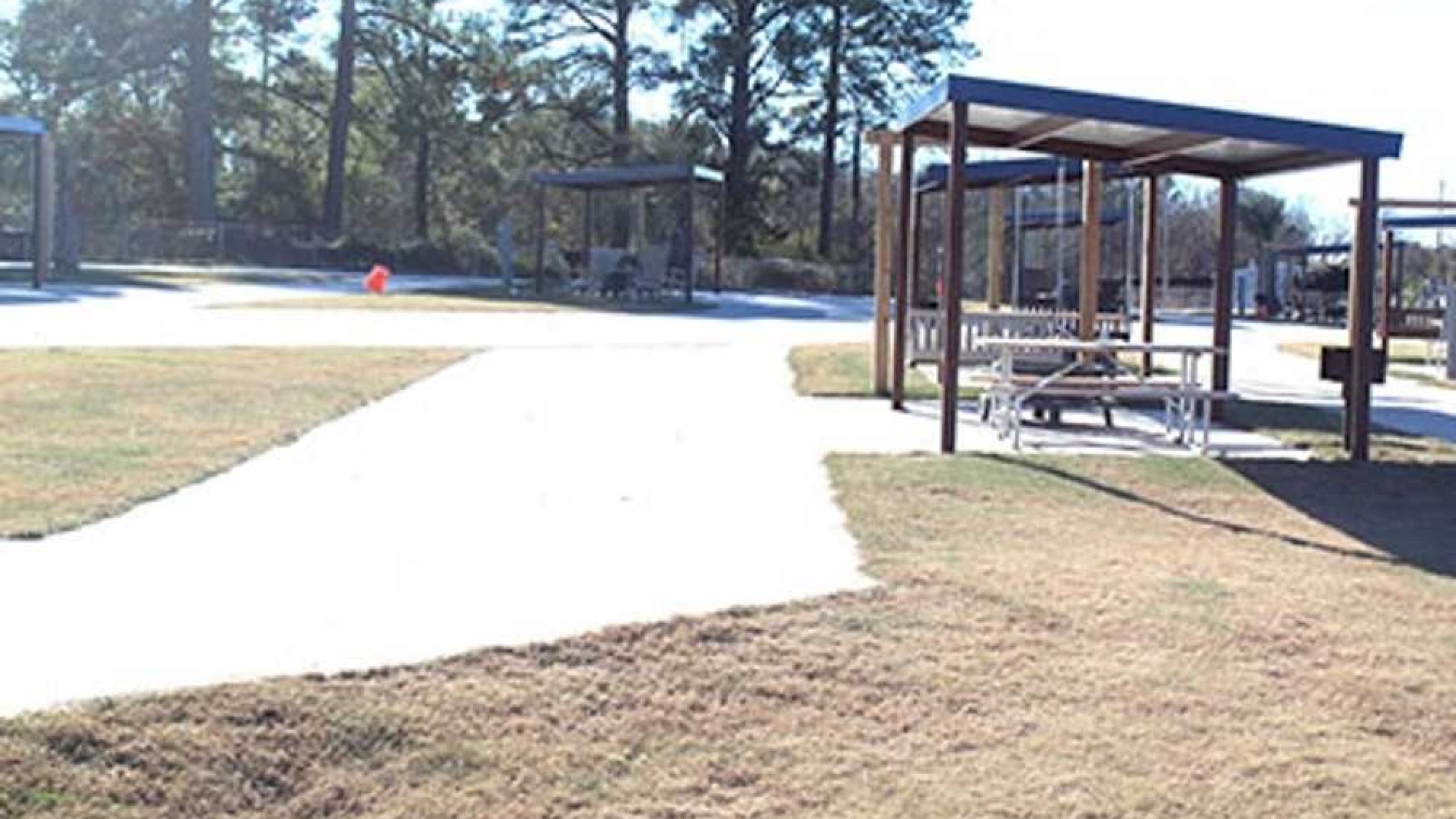 Back-In Deluxe with Covered Picnic Table, Swing