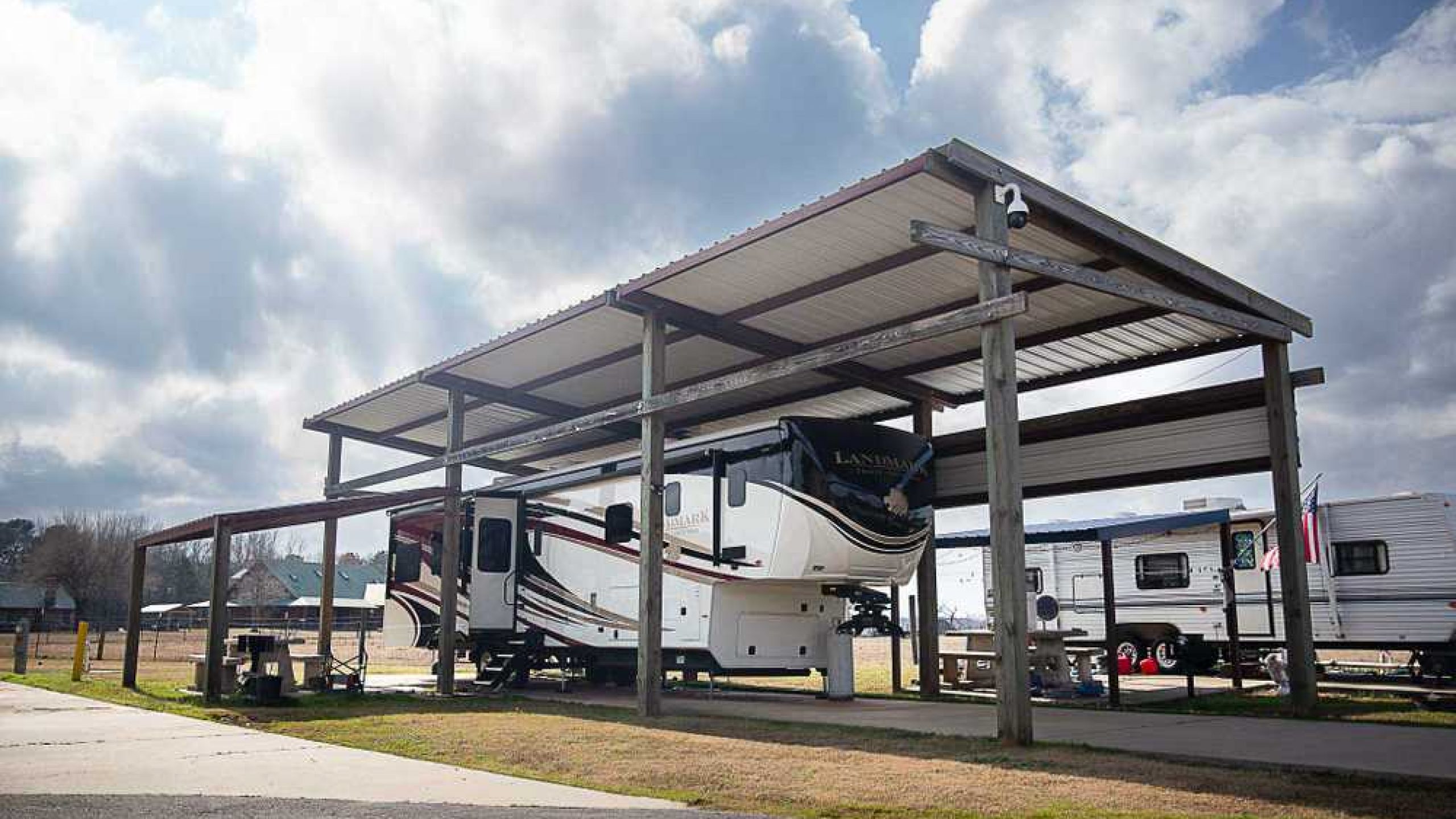 Pull-Thru Covered RV Site